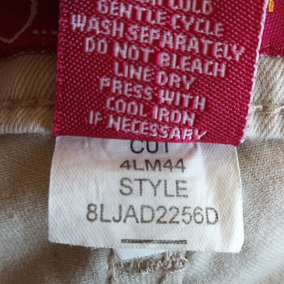 So Stretch Flare Khaki Jeans Size Junior 7 Short - Picture 4 of 13